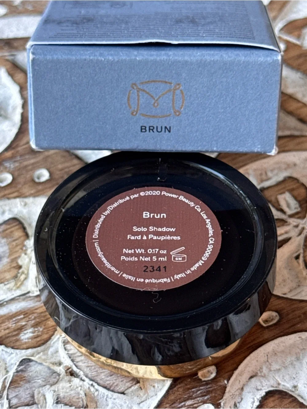 MERIT Solo Shadow Matte Cream Eyeshadow Brun 5 g New in Box